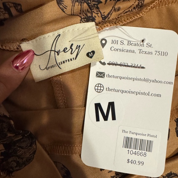 Cowboy Printed Women's Skirt - Picture 2 of 2